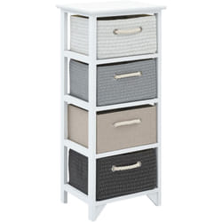 Vidaxl - Armoire de rangement 4 tiroirs Bois