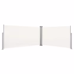 vidaXL Auvent latéral rétractable 160x600 cm Crème - TU