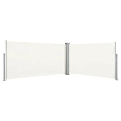 vidaXL Auvent latéral rétractable 160x600 cm Crème - TU