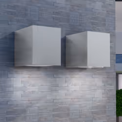 Ce jeu de 2 appliques murales sous forme de cube a une conception moderne et minimaliste. Fabriquée en aluminium avec une app ...