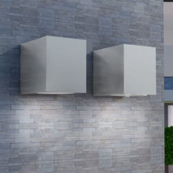 Vidaxl - Applique murale d'extérieur en forme de cube 2 pcs