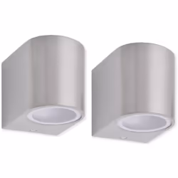 Ce jeu de 2 appliques murales a une conception moderne et minimaliste. Fabriquée en aluminium avec une apparence en acier ino ...
