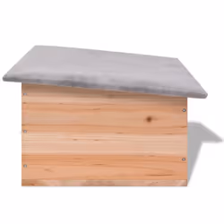VidaXL 42351 cage et niche pour petits animaux Gris, Bois