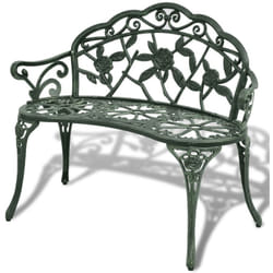 Vidaxl - Banc de jardin 100 cm Aluminium coulé Vert