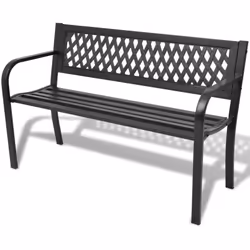 Reposez-vous dans votre jardin, sur votre patio ou tout autre espace extérieur sur ce banc de jardin. Fabriqué en acier de ha ...