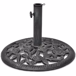 Ce socle de parasol solide sert de base ferme et robuste pour votre parasol et pour le maintenir en place. Le matériau en fon ...