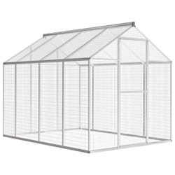 vidaXL Volière d'extérieur Aluminium 178 x 242 x 192 cm