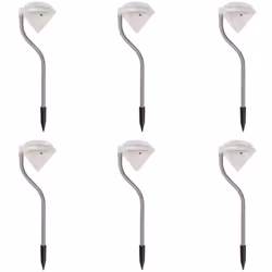 Cet ensemble d'éclairage solaire de jardin, comprenant 6 lumières LED, sera une solution décorative parfaite d'éclairage dans ...