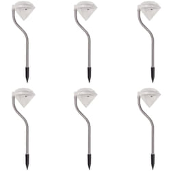 Lumière led solaire de jardin 6 pcs 9x7,8x29,5 cm Vidaxl