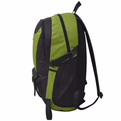 VidaXL 91107 sac à dos Noir, Vert Polyester