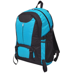 VidaXL 91108 sac à dos Noir, Bleu Polyester