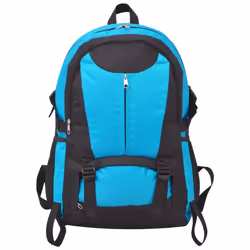 VidaXL 91108 sac à dos Noir, Bleu Polyester