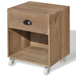 VidaXL 243161 Table de nuit et table de chevet Table de nuit / chevet 1 tiroir(s) Marron