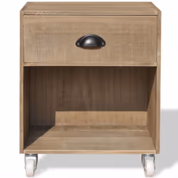 VidaXL 243161 Table de nuit et table de chevet Table de nuit / chevet 1 tiroir(s) Marron