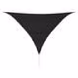 vidaXL Parasol en PEHD triangulaire 5x5x5 m Anthracite - TU