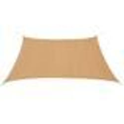 vidaXL Parasol en PEHD carré 3,6 x 3,6 m Beige - TU