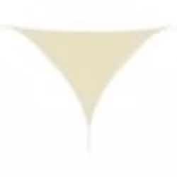 vidaXL Voile de parasol tissu oxford triangulaire 5x5x5 m crème - TU