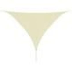 vidaXL Voile de parasol tissu oxford triangulaire 5x5x5 m crème - TU