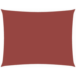 Parasol en tissu Oxford rectangulaire terracotta 4x6 m