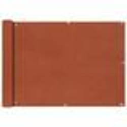 vidaXL Écran de balcon en tissu Oxford 75x400 cm Ocre marron - TU