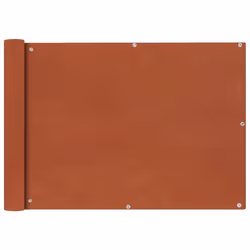 vidaXL Écran de balcon en tissu Oxford 75x600 cm Ocre marron - TU