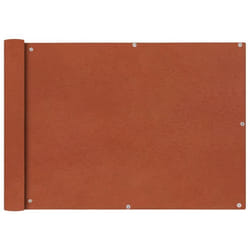 vidaXL Écran de balcon en tissu Oxford 75x600 cm Ocre marron - TU