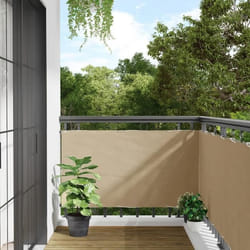 vidaXL Écran de balcon en tissu Oxford 75x600 cm Beige - TU