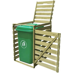 Vidaxl - Abri pour poubelle 240 l Bois imprégné