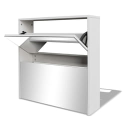 VidaXL 243046 Organisateur pour chaussures Fermé Blanc