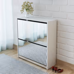 VidaXL 243046 Organisateur pour chaussures Fermé Blanc