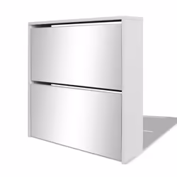 VidaXL 243046 Organisateur pour chaussures Fermé Blanc