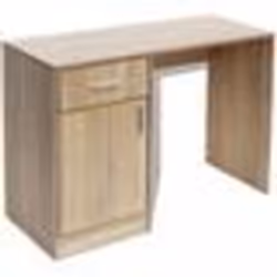 vidaXL Bureau avec tiroir et placard Chêne 100x40x73 cm - TU