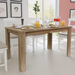 Cette table de salle à manger, conçue avec des lignes simples et propres, sera un excellent choix pour votre salle à manger o ...