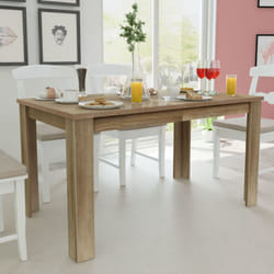 Vidaxl - Bureau Moderne Bureau d'angle - Table de bureau 4 étagères chêne