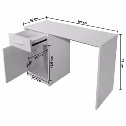 VidaXL 243058 bureau - Vue supplémentaire 6