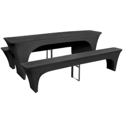 Vidaxl - Housse pour table de pique-nique/bancs 3 pièces Anthracite