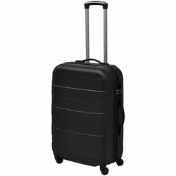 VidaXL 91141 bagage Ensemble de sacs de voyage Casque à coque dure Noir ABS