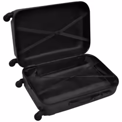 VidaXL 91141 bagage Ensemble de sacs de voyage Casque à coque dure Noir ABS - Vue supplémentaire 4