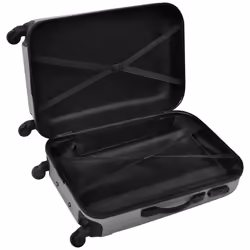 VidaXL 91142 bagage Ensemble de sacs de voyage Casque à coque dure Argent ABS - Vue supplémentaire 4