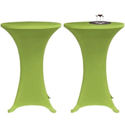 Vidaxl - Housse de table extensible 2 pcs 70 cm Verte