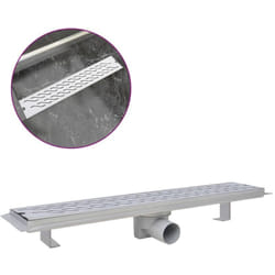 Vidaxl - Drain de douche linéaire 630 x 140 mm Acier inoxydable