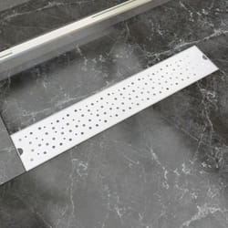Drain de douche linéaire 630 x 140 mm Acier inoxydable