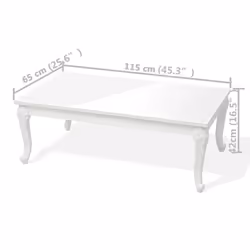 VidaXL 243381 Table à café, latérale et de salon Forme rectangulaire - Vue supplémentaire 5