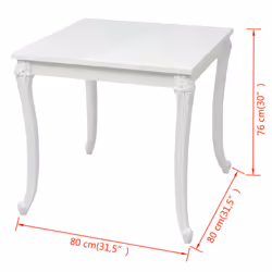 VidaXL 243382 table de cuisine et de salle à manger Forme carrée - Vue supplémentaire 5