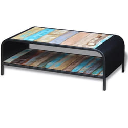 Table Basse Bois De Récupération Massif Vidaxl