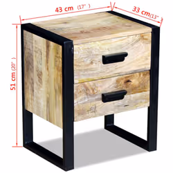 VidaXL 243298 Table de nuit et table de chevet - Vue supplémentaire 8
