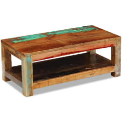 VidaXL Table basse bois de récupération - 90x45x35 cm