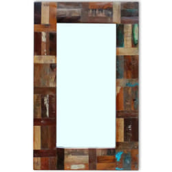 Miroir bois de récupération vidaXL