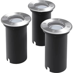 Vidaxl - Lampes au sol à led d'extérieur 3 pcs rond