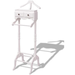 Vidaxl - Portant à vêtements avec armoire Bois Blanc